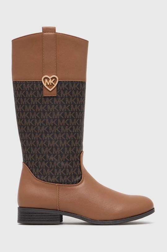 Michael Kors buty zimowe dziecięce na zamek brązowy MK100757
