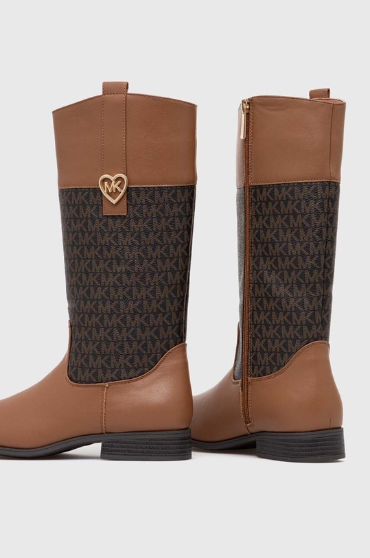 Dziewczynka Michael Kors buty zimowe dziecięce MK100757 brązowy