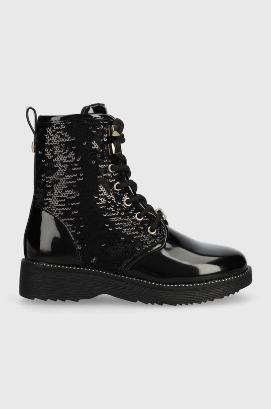 Michael Kors workery dziecięce imitacja skóry licowej czarny MK100790