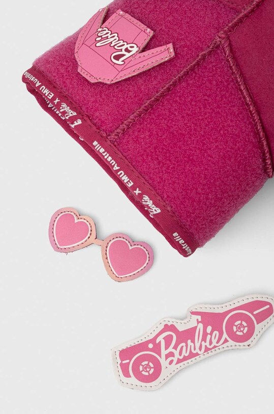 Детские замшевые зимние ботинки Emu Australia x Barbie, Wallaby Mini Play K12748.G.Wallaby.Mini.P розовый