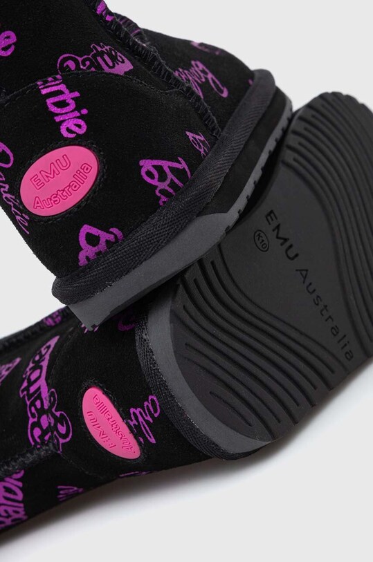 Дитячі замшеві чоботи Emu Australia Barbie? Wallaby Print Lo K12904.Barbie.Wallaby. чорний