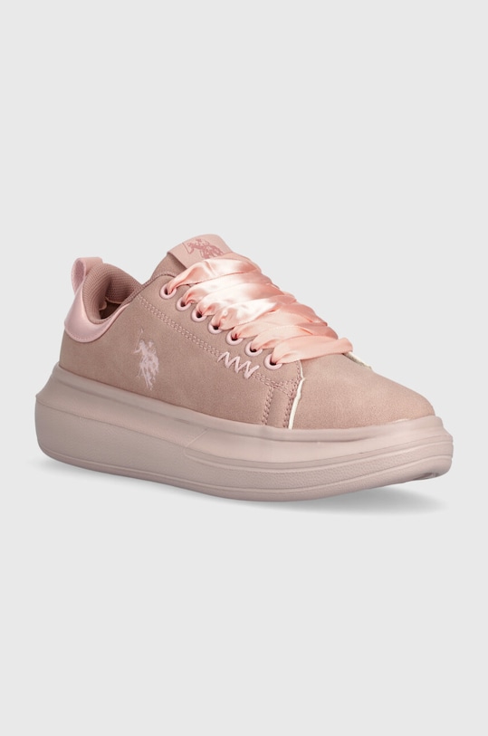 Παιδικά αθλητικά παπούτσια U.S. Polo Assn. HELIS018.35.39 ροζ AW23