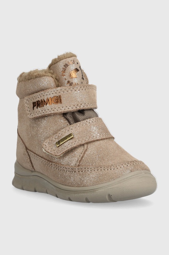 Primigi buty zimowe zamszowe dziecięce 4856022 beżowy AW23