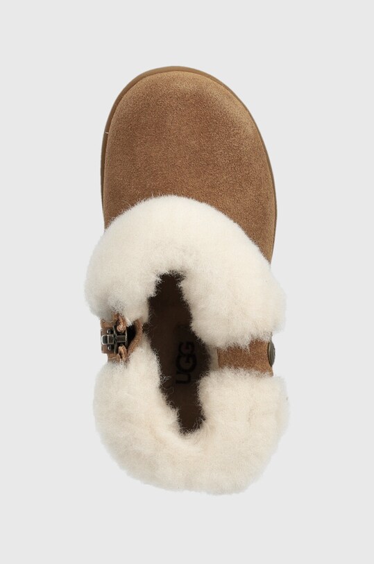 UGG śniegowce zamszowe dziecięce T RAMONA beżowy 1095571T