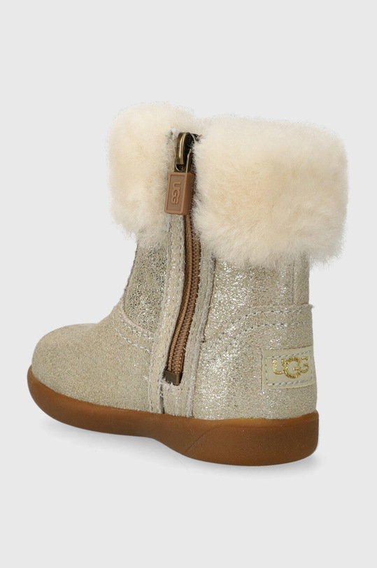 Dziewczynka UGG śniegowce skórzane dziecięce T JORIE II METALLIC 1097035T złoty