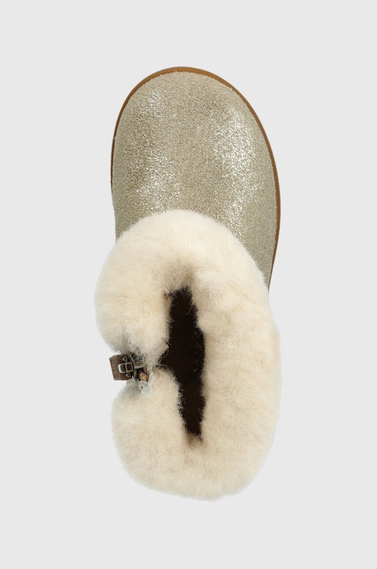 UGG śniegowce skórzane dziecięce T JORIE II METALLIC złoty 1097035T