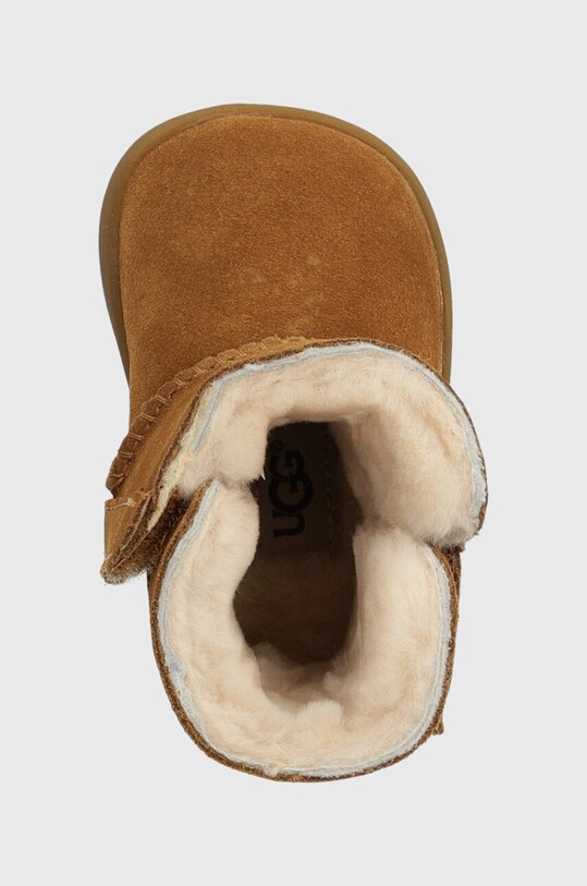 UGG śniegowce zamszowe dziecięce T KEELAN beżowy 1096089I