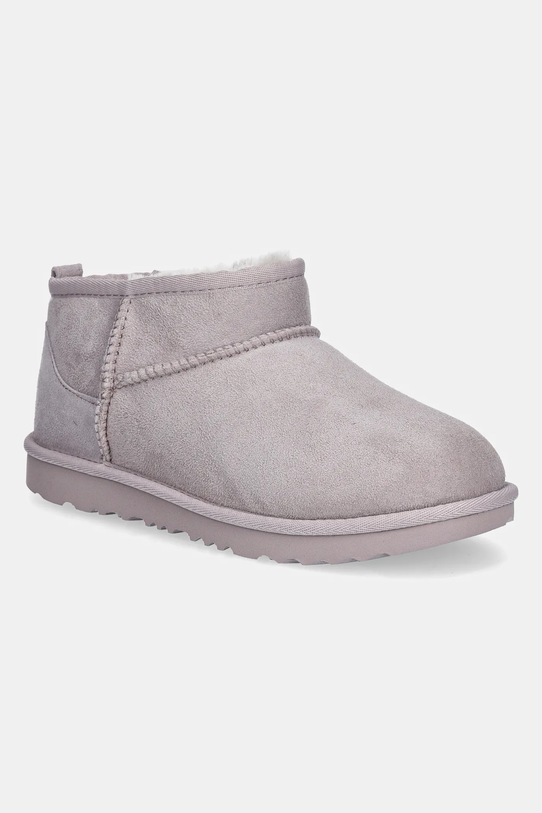 Detské semišové snehule UGG KIDS CLASSIC ULTRA MINI 1130750K.G sivá AW25