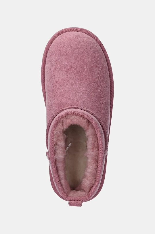 Detské semišové snehule UGG KIDS CLASSIC ULTRA MINI ružová 1130750K.G
