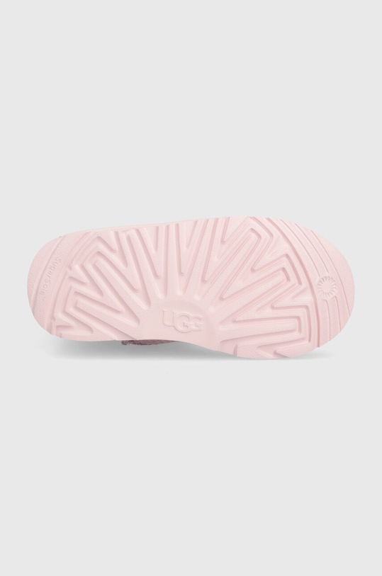 UGG śniegowce skórzane dziecięce KIDS CLASSIC IIEL HEARTS 1143730K różowy