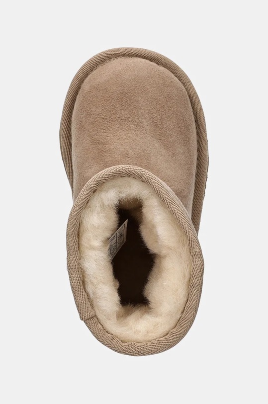 Dječje cipele za snijeg od brušene kože UGG T CLASSIC II bež 1017703T