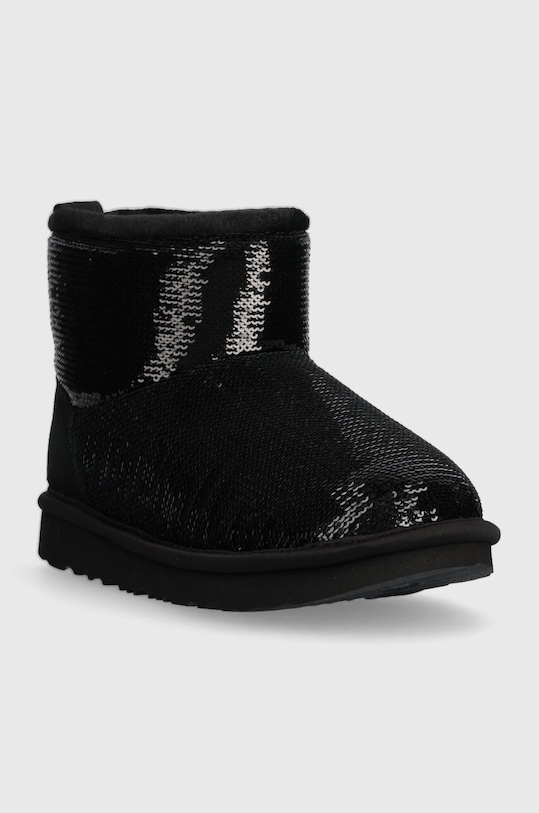 UGG śniegowce dziecięce KIDS CLASSIC MINI MIRROR BALL 1143708K czarny AW23