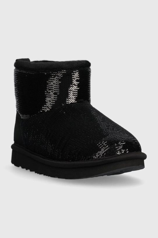 Dětské sněhule UGG KIDS CLASSIC MINI MIRROR BALL 1143708K černá AW23