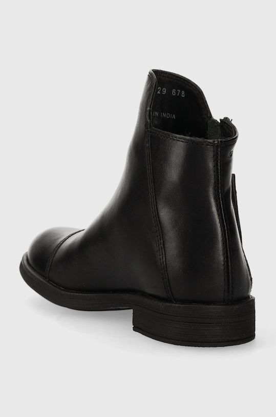 Fete Geox ghete din piele pentru copii J5449C.00043 negru