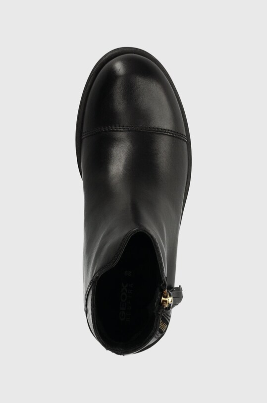 Geox ghete din piele pentru copii negru J5449C.00043