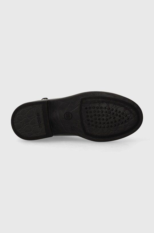 Geox ghete din piele pentru copii J5449C.00043 negru
