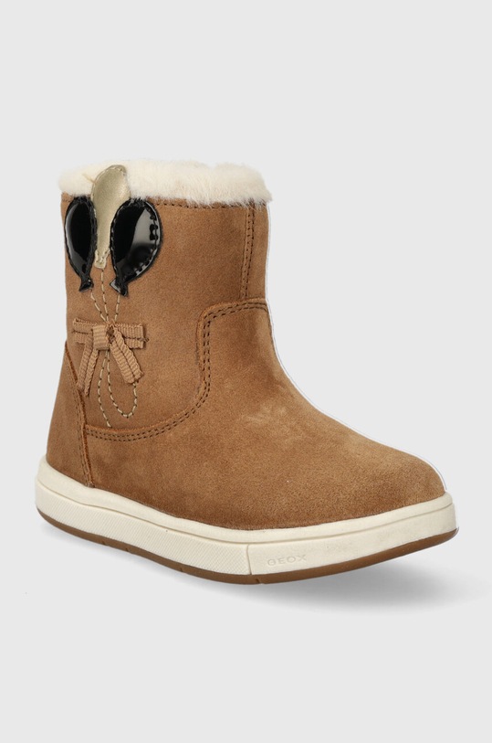Geox buty zimowe zamszowe dziecięce B364AA.00022.24.27 brązowy AW23