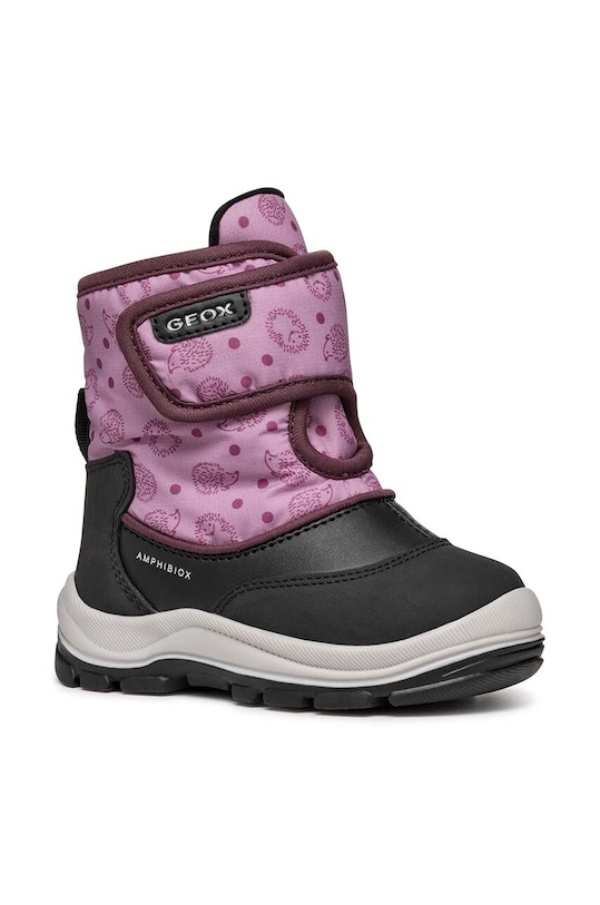Dětské zimní boty Geox B263WG 0BCMN B FLANFIL B ABX imitace kůže růžová B263WG.0BCMN.20.23