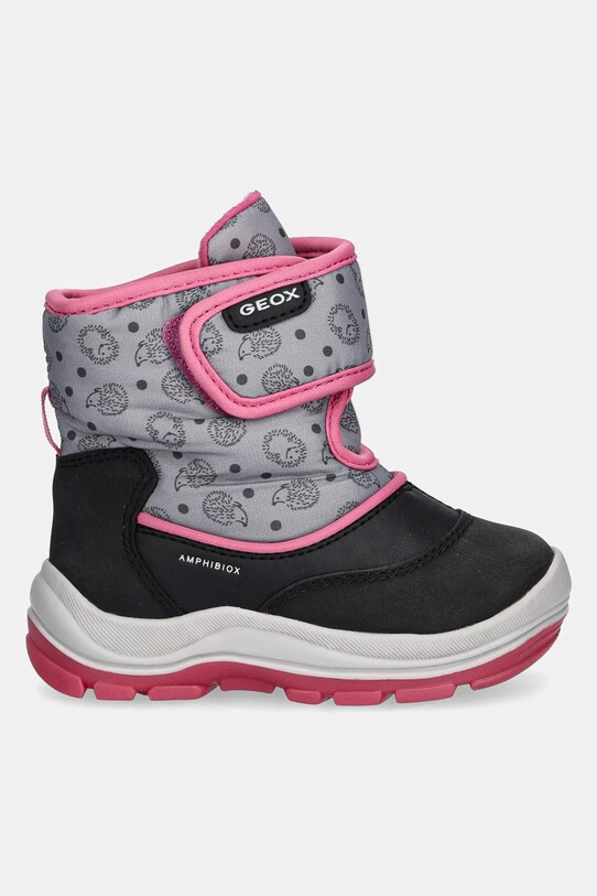 Dětské sněhule Geox FLANFIL B ABX B263WG.0BCMN.24.27 šedá AW24