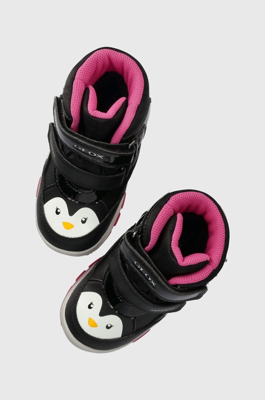 Geox buty zimowe dziecięce B363WA 054FU B FLANFIL B ABX syntetyczny czarny B363WA.054FU.20.23
