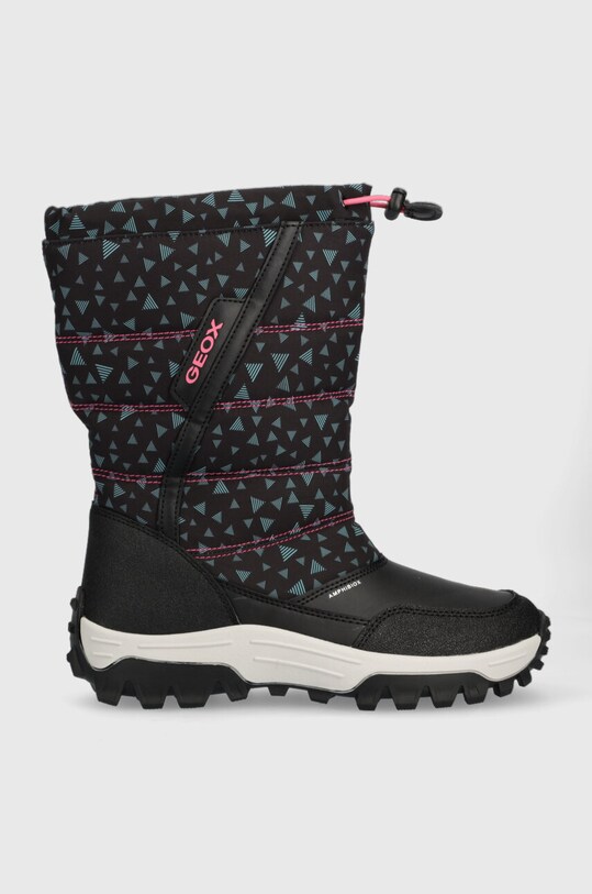 Geox cizme de iarna copii J26FTA 0MNBC J HIMALAYA B AB izolat negru J26FTA.0MNBC.36.41