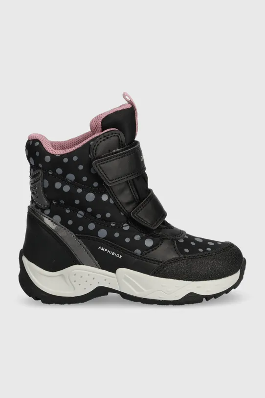 Geox buty zimowe dziecięce imitacja skóry licowej czarny J36FVC.0MNNF.24.27