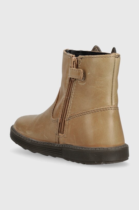 Κοριτσίστικα Παιδικές δερμάτινες χειμερινές μπότες Geox B362FB 0CLNF B HYNDE B362FB.0CLNF.24.27 καφέ