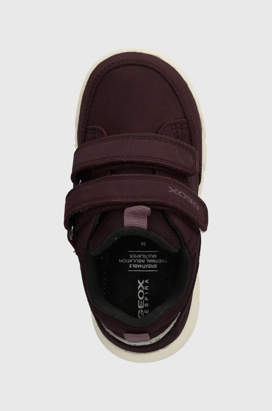 Детские замшевые кроссовки Geox B365GA 032FU B HYROO WPF бордо B365GA.032FU.24.27