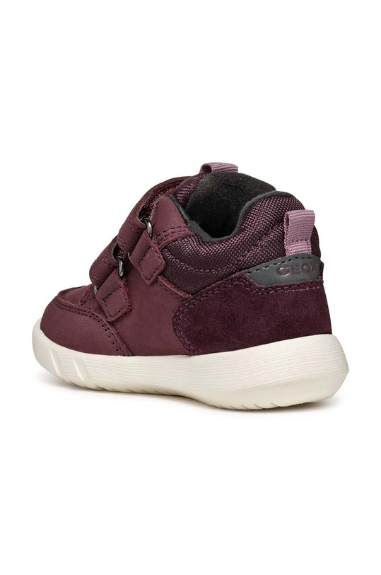 Geox sneakers de piele întoarsă pentru copii B365GA 032FU B HYROO WPF rosu B365GA.032FU.24.27