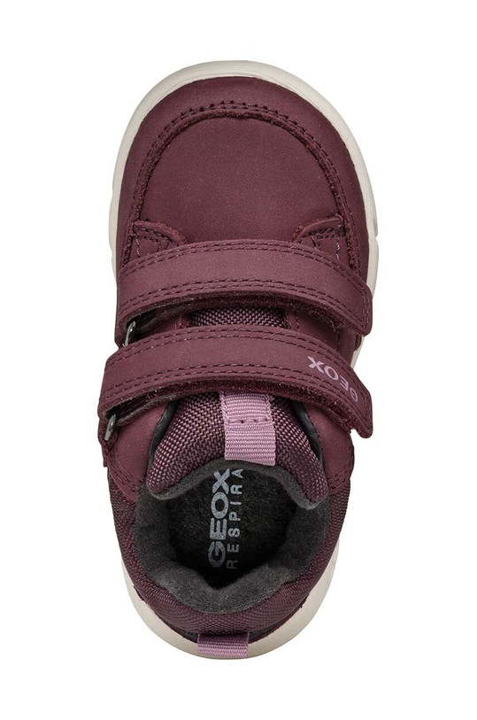 Geox sneakers de piele întoarsă pentru copii B365GA 032FU B HYROO WPF B365GA.032FU.24.27 rosu