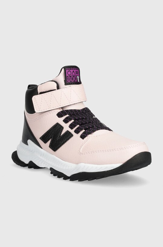 New Balance buty zimowe skórzane dziecięce PT800TP3 PT800TP3 różowy AW23