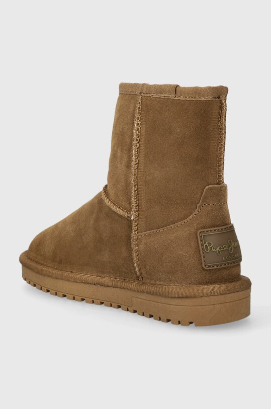 Djevojčice Dječje cipele za snijeg od brušene kože Pepe Jeans PGS50191 smeđa
