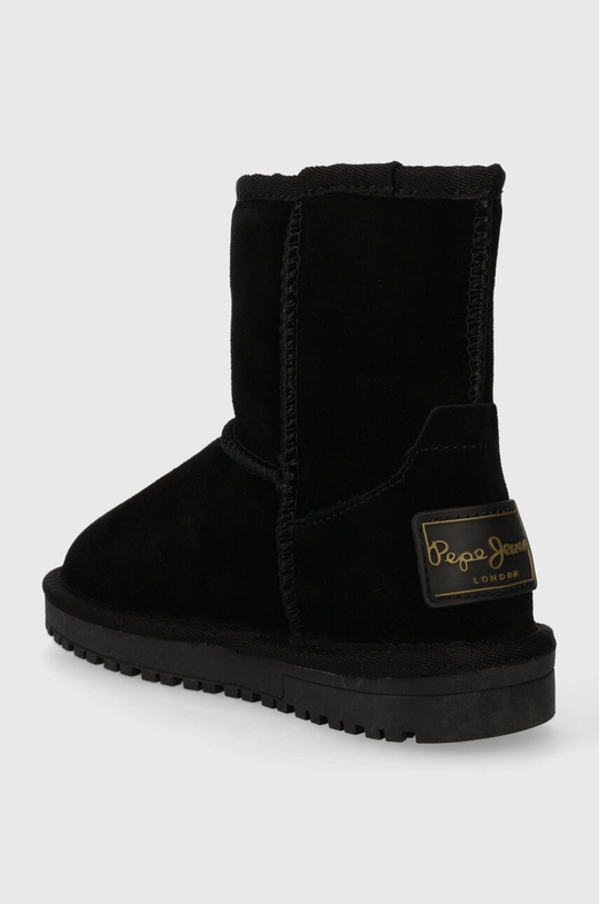 Fete Pepe Jeans cizme de zapada din piele intoarsa PGS50191 negru