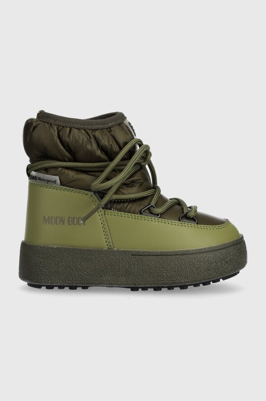 Moon Boot śniegowce dziecięce 34300300 MB JTRACK LOW NYLON WP syntetyczny zielony 34300300