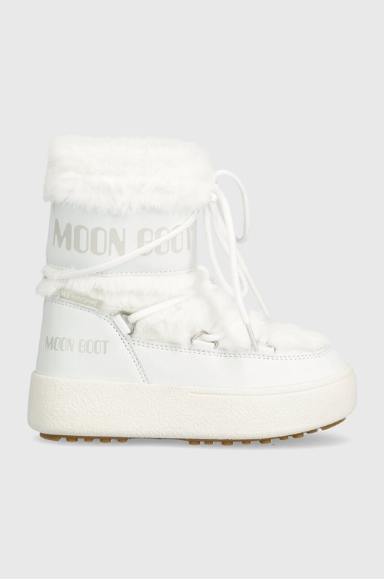 Moon Boot śniegowce dziecięce 34300900 MB JTRACK FAUX FUR WP imitacja skóry licowej biały 34300900