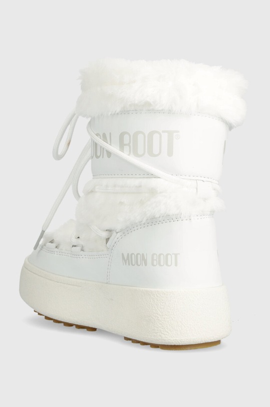 Dziewczynka Moon Boot śniegowce dziecięce 34300900 MB JTRACK FAUX FUR WP 34300900 biały