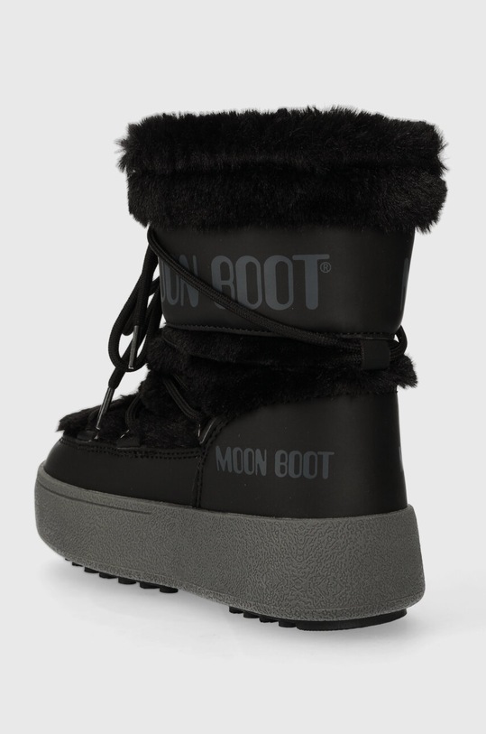 Dziewczynka Moon Boot śniegowce dziecięce 34300900 MB JTRACK FAUX FUR WP 34300900 czarny