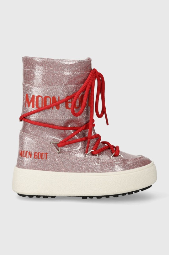 Detské snehule Moon Boot 34301000 MB JTRACK TUBE GLITTER jemné zateplenie ružová 34301000