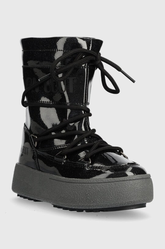 Moon Boot śniegowce dziecięce 34301000 MB JTRACK TUBE GLITTER 34301000 czarny AW23
