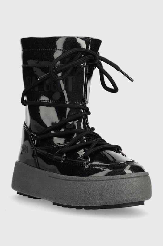 Moon Boot stivali da neve bambini 34301000 MB JTRACK TUBE GLITTER 34301000 nero AW23