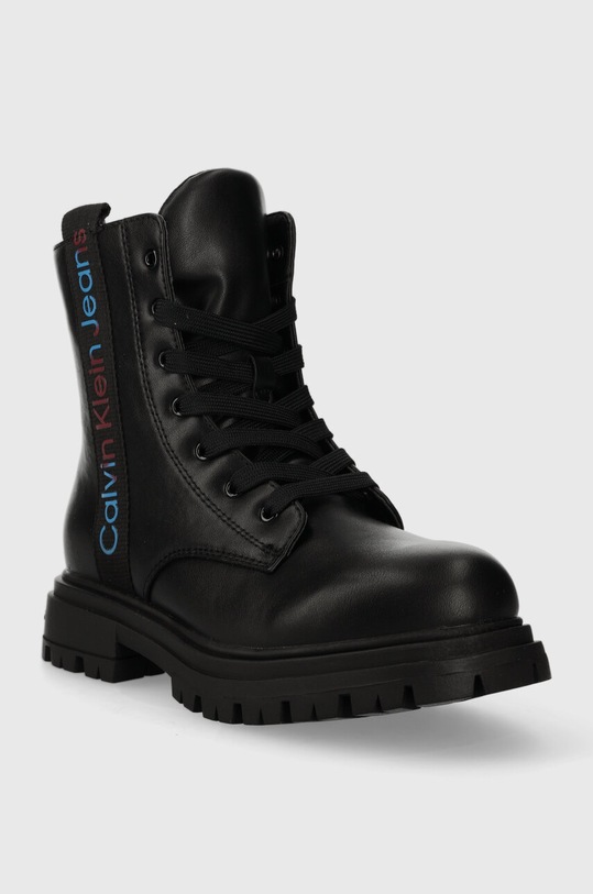 Calvin Klein Jeans gyerek bakancs V3A5.80685.28.34 fekete AW23