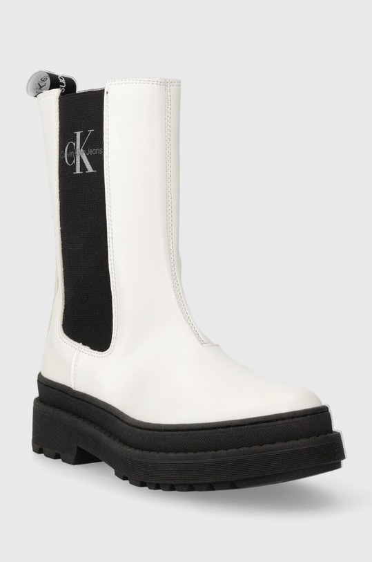 Calvin Klein Jeans gyerek chealsea csizma V4A5.80707.28.34 fehér AW23