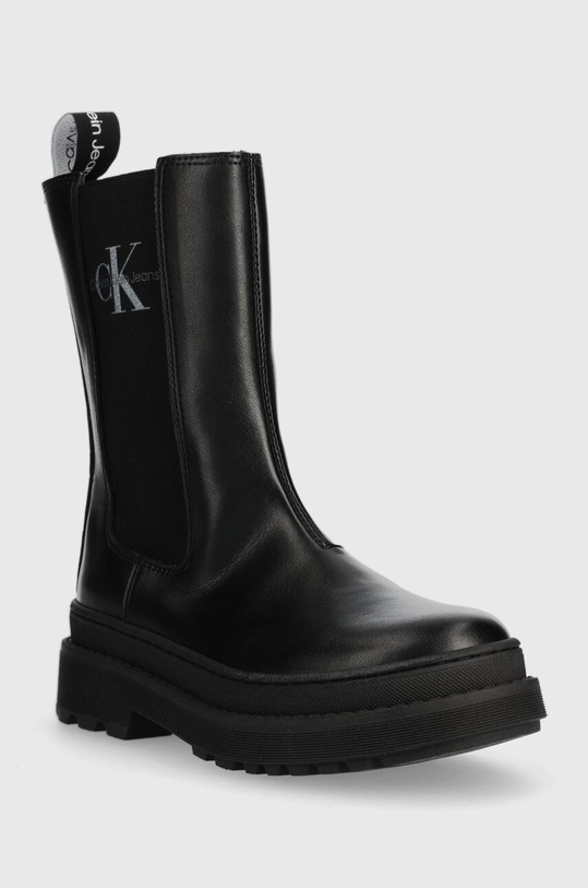 Calvin Klein Jeans gyerek chealsea csizma V4A5.80707.28.34 fekete AW23