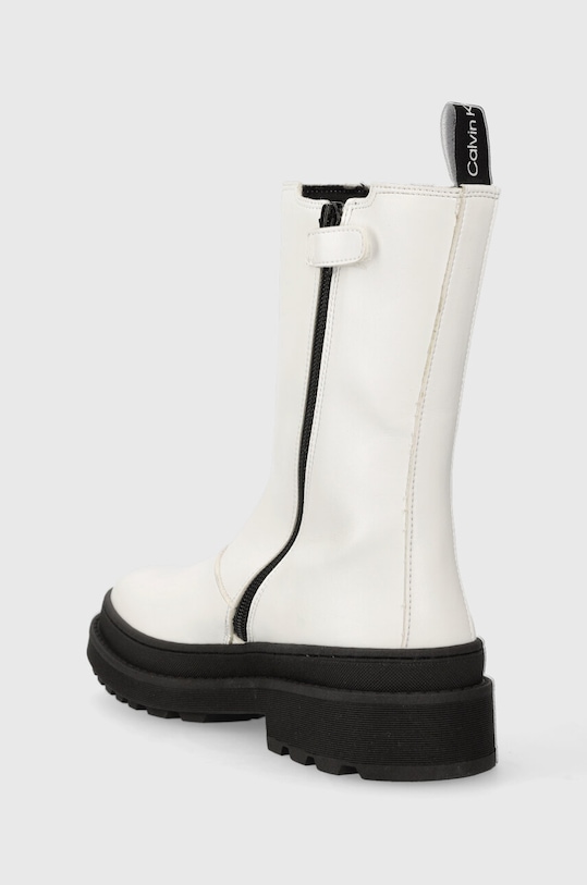 Dziewczynka Calvin Klein Jeans sztyblety dziecięce V4A5.80707.35.39 biały
