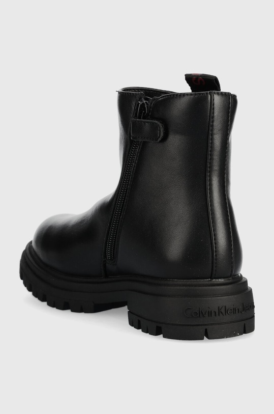 Dziewczynka Calvin Klein Jeans sztyblety dziecięce V3A5.80683.35.39 czarny