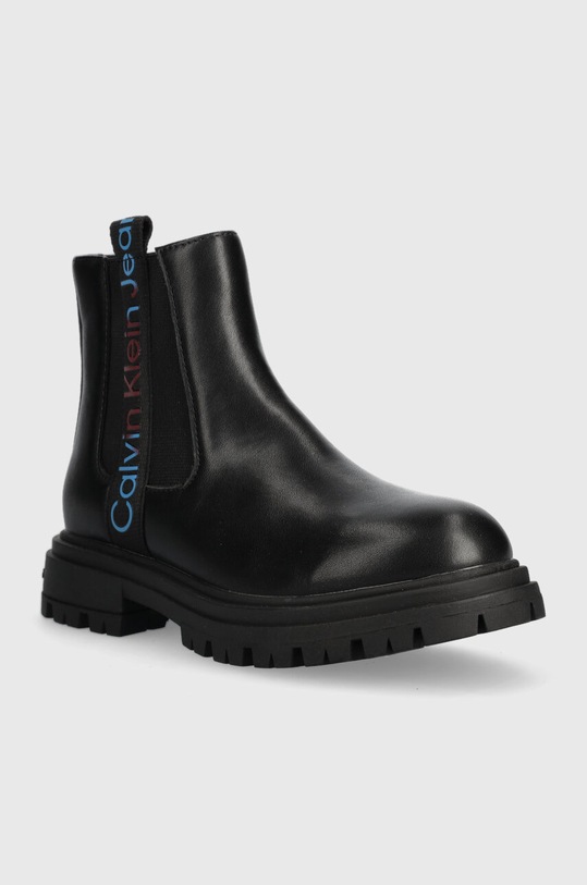 Calvin Klein Jeans gyerek chealsea csizma V3A5.80683.28.34 fekete AW23