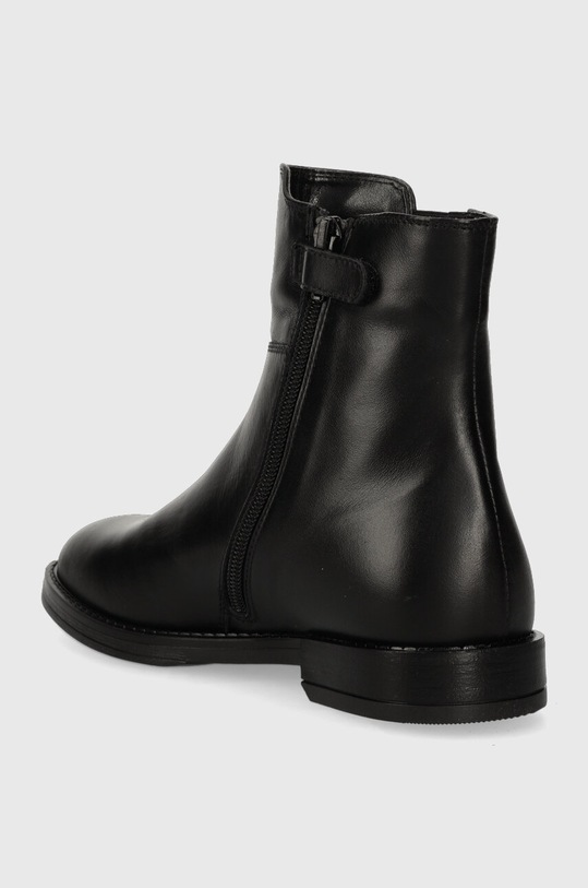 DÍVKA Dětské kožené boty Tommy Hilfiger CHELSEA T4A5.33045 černá