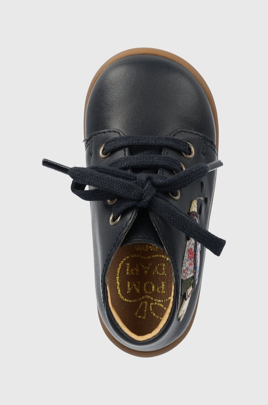 Детски половинки обувки от кожа Pom D'api тъмносин P1ABBN0401.19.23