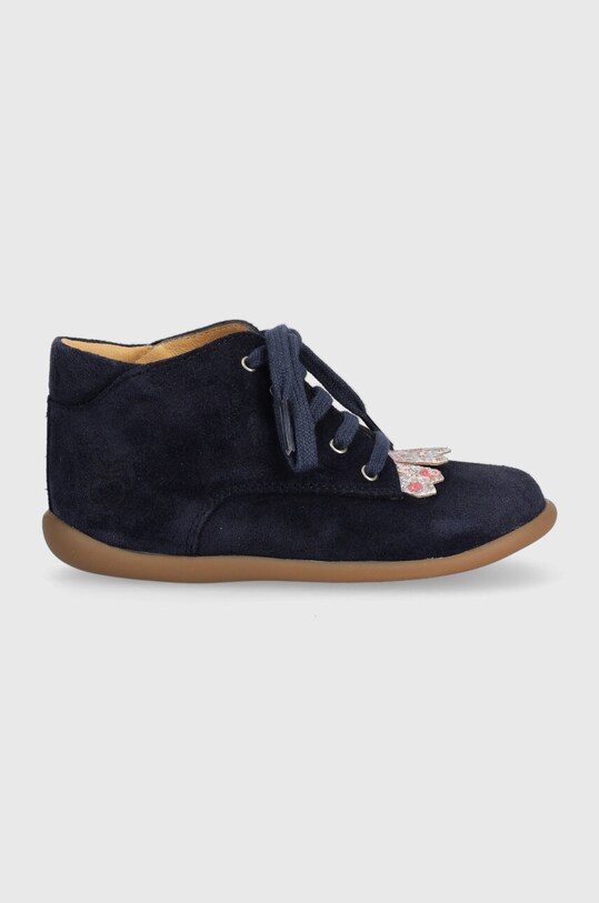 Pom D'api pantofi din piele intoarsa pentru copii bleumarin P1AKEJ0403.24.25