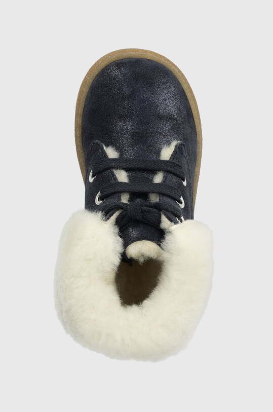 Pom D'api buty zimowe zamszowe dziecięce TRIX FUR G granatowy P1DBDF0403.22.23